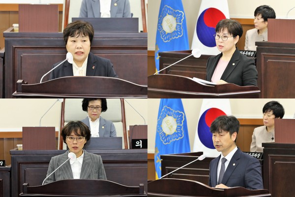 ▲ 인천 동구의회 지난 18일, 제265회 임시회 제1차 본회의에서 4명의 의원이 의정자유발언을 하였다. ⓒ 뉴스피크