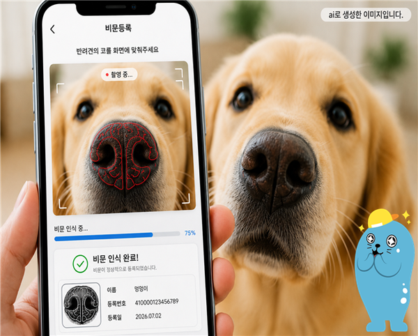 ▲ 인천광역시(시장 박찬대)가 반려견의 체계적인 관리와 유실·유기 방지를 목적으로 오는 8월부터 5개월간‘반려견 비문등록 시범사업’을 추진한다. ⓒ 뉴스피크